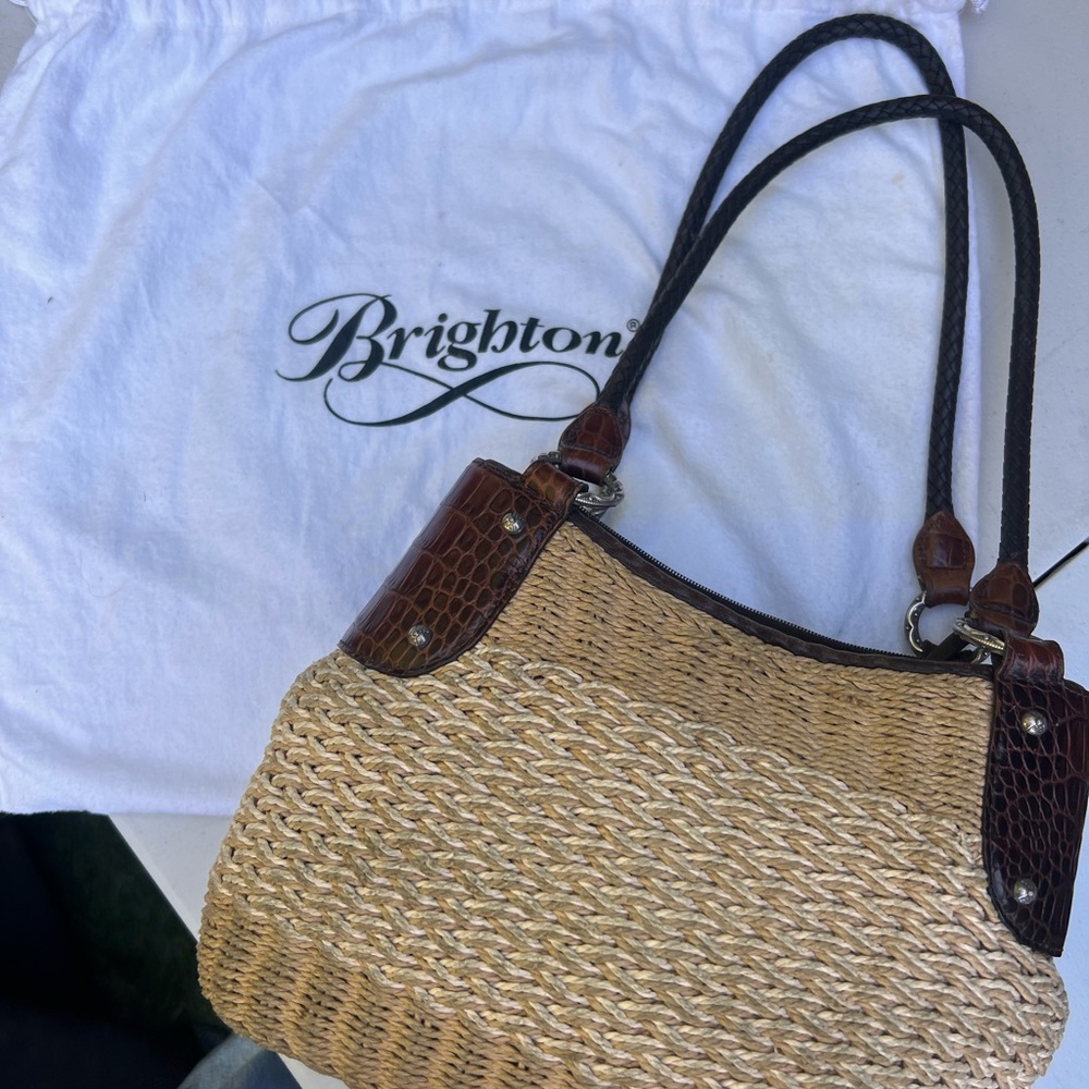Brighton Vintage Tan and Brown Women's Bag